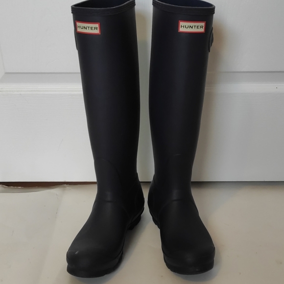 HUNTER ORIGINAL STRIPE TALL RAIN BOOTS - Picture 4 of 7